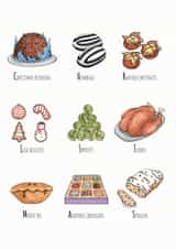 Food illustration Christmas Card 36335 created by Lucy Reynolds