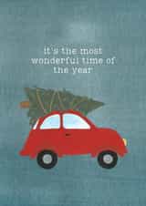 car christmas tree Christmas Card 43085 created by Daisy Humphries