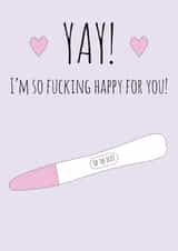 YAY! Pregnancy Card created by @Laura Lonsdale Designs