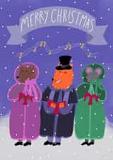 christmas caroling Card 36486 created by drawnonna