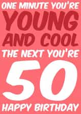 50 50th Birthday Card 7656 created by Sean David Cards