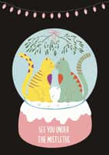 under cat Christmas Card 17619 created by Noura Mokhtar