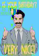 Borat funny Birthday Card 19326 created by NotNiceThings
