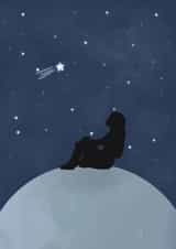 Moon Stars Card 45729 created by T J Illustrations 