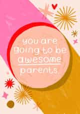 Awesome parents adult Pregnancy Card 20705 created by ONR Shop