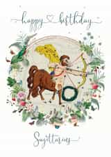 Sagittarius Horoscope Birthday Card 17097 created by Natalie Ryan