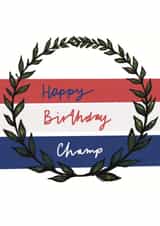male champ Birthday Card 19588 created by Bertie Bryans