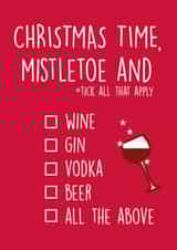 adult alcohol Christmas Card 44208 created by PaperJam Creative