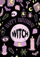 halloween scary Birthday Card 18986 created by Fran Butler