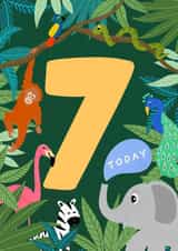 Seven 7 Birthday Card 1788 created by Kamiya Chirodian