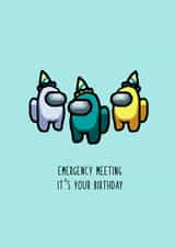 among us gaming Birthday Card 16775 created by Eliza Grace Studio