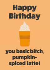 halloween latte Card 19267 created by EZK Designs