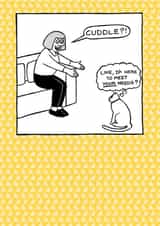 cat cartoon Just because Card 1827 created by On The Prowl Cat Cartoons