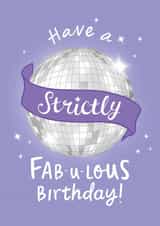 Funny Strictly Come Dancing Birthday Card for Her - Fab-u-lous Birthday created by The Cake Thief