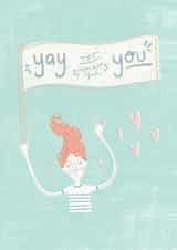 female pretty Birthday Card 15550 created by Nicola Scott