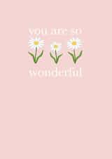 you are wonderful  wonderful Card 44959 created by C+C Cards