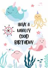 Have A Whaley Good Birthday created by Paper Wishes Co