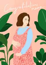 new mum baby shower Pregnancy Card 18144 created by Carla Ellis