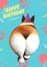 corgi dog lovers Birthday Card 20758 created by Angela Otimo