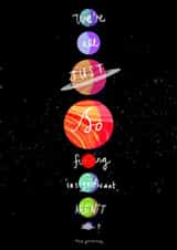 Insignificant Birthday Planets created by Maxine Lee-Mackie