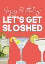 cocktails sloshed Birthday Card 15830 created by WillyBee