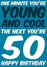 Cool Funny Birthday Card 7657 created by Sean David Cards