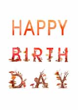 Happy Birthday Mushrooms created by Hannah Seakins