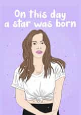 A Star Is Born birthday card created by Pigeon Hole Cards