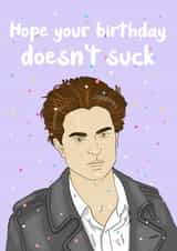 Twilight Edward Cullen birthday card created by Pigeon Hole Cards