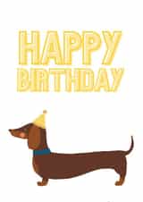 dachshund sausage Birthday Card 18342 created by #1 Silly Sausage 