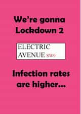 lockdown 2 electric avenue Birthday Card 45907 created by JJ Designs