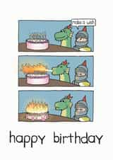 dragon knight Birthday Card 14560 created by Blair