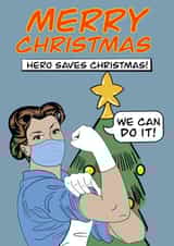 cartoon doctor Christmas Card 37684 created by Rad mama designs