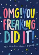 well done passed Congratulations Card 20693 created by Nicky Laatz