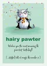 Cat Cute Birthday Card 45868 created by Art Thunderclap