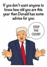 funny trump Birthday Card 43556 created by Babs King Design
