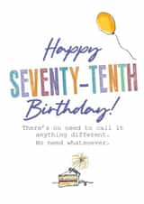 80 80th Birthday Card 12205 created by Pierre Cochon Ltd