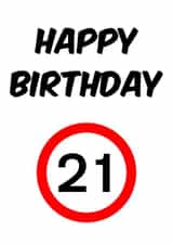 21 Happy Card 45979 created by Sean Robinson