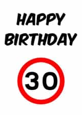 30 Happy Card 45980 created by Sean Robinson