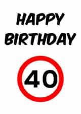 40 Happy Card 45981 created by Sean Robinson