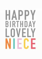 niece typography Birthday Card 10674 created by Studio 9