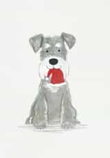Dog Pet Christmas Card 20476 created by Alex Bloomer Illustration