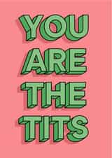 YOU ARE THE TITS adult Thank You Card 20842 created by Laura.Louise.Vincent