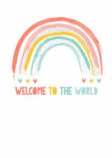 welcome to the world rainbow New Baby Card 8955 created by Pipsqueak Designs
