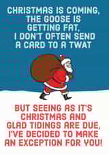 christmas is coming twat Christmas Card 9389 created by Kyleigh Orlebar