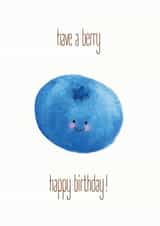 pun blueberry Birthday Card 20675 created by oh my golly gosh