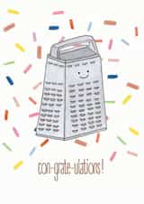 pun grater Congratulations Card 20676 created by oh my golly gosh