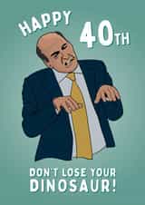 40 40th Birthday Card 38345 created by Mr Muir