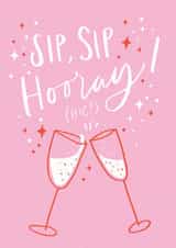 prosecco champagne Congratulations Card 20695 created by Nicky Laatz