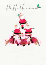 ho ho ho santa Christmas Card 19189 created by cory reid